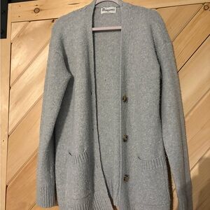 No Boundaries Light Gray Cardigan Sweater